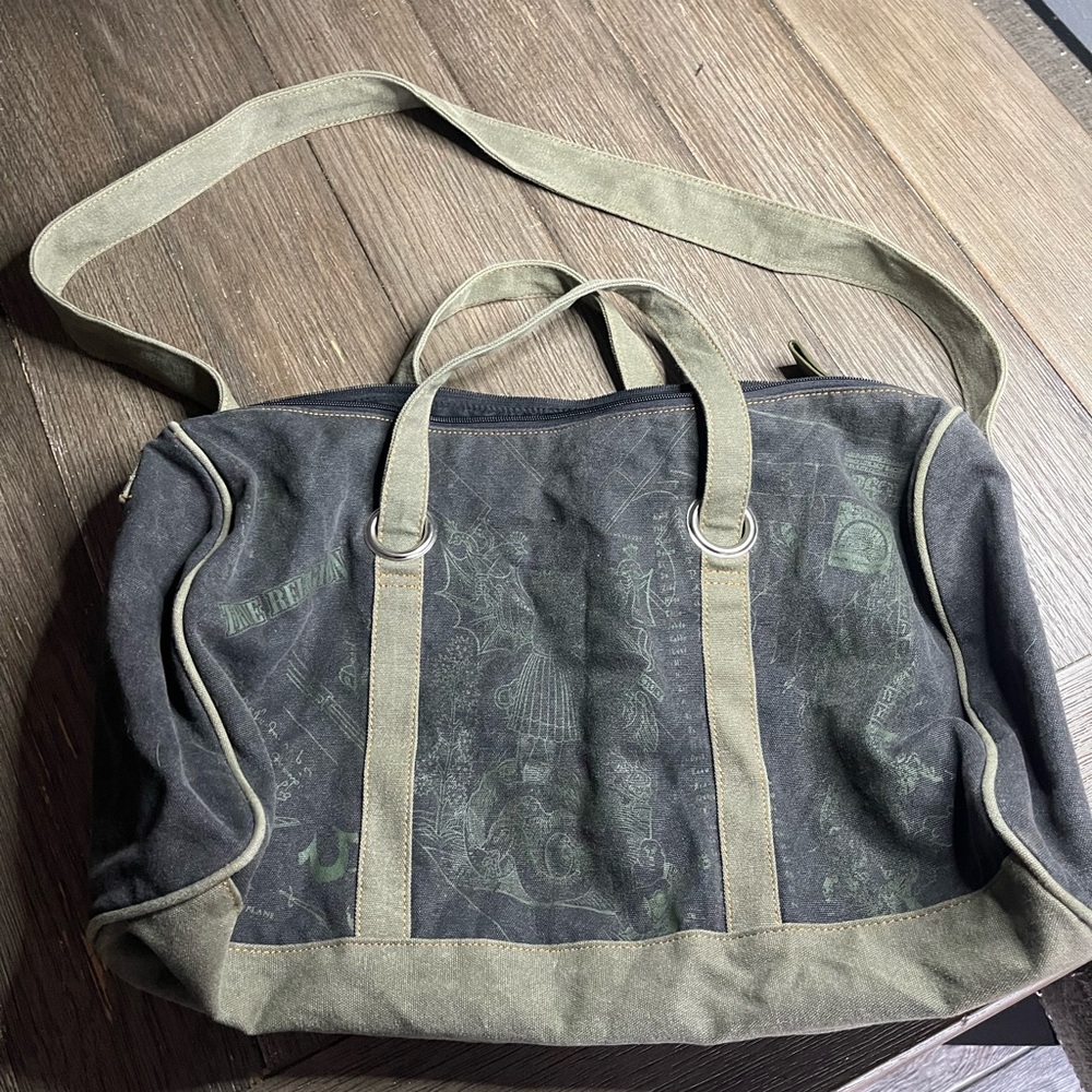 True Religion Cloth Duffle Bag with Shoulder Strap